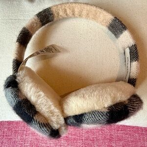 Burberry Nova Check Cashmere Earmuffs